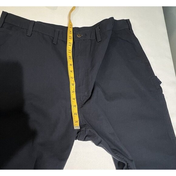 Carhartt Loose Fit Washed Duck Utility Work Pants Mens Sz 44x32 Blue BN0011 New - Picture 9 of 14